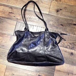 Hobo black leather bag